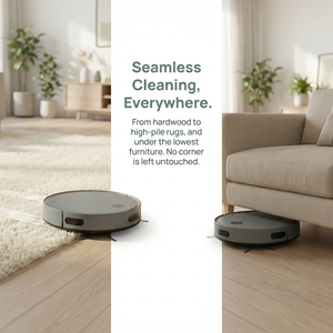 Automatic Rechargeable Robotic Vacuum Cleaner 3-in-1 Smart All-in-One Wet & <b>Dry</b> Cleaner for Household Car & Garage Use - Product Image 5