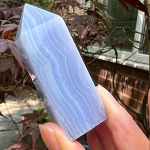 Tour de pierres en agate bleue polie style bohème pour la décoration intérieure unique et les cadeaux de fêtes (vente en gros) - Product Image 2