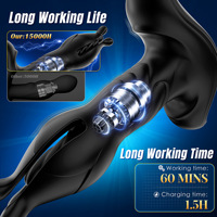 Vibromasseur anal télescopique extensible avec télécommande, masseur de prostate et point G, jouet sexuel pour couples adultes pour hommes