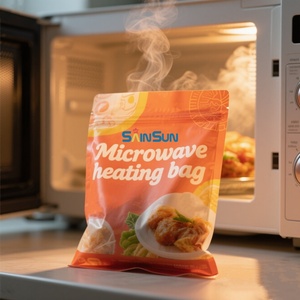 Bolsa de Embalaje para Alimentos de Comida Rápida con Diseño Personalizado, Apta para Microondas y Cocción al Vapor, Bolsa para Alimentos a Alta Temperatura - Product Image 5