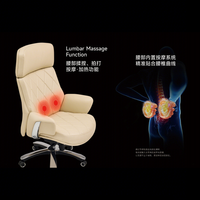 Chaise de bureau exécutive en cuir PU, dossier haut, ergonomique, avec accoudoirs chromés, pivotante et réglable, pour bureau à domicile
