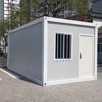 Maison conteneur mobile Immeuble de bureaux modulaires en conteneur à 2 étages Pack plat à faible coût 20/40 pieds de bureau en sandwich