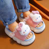 Sandalias antideslizantes para niñas, suela gruesa, zapatos de primavera para niños, zapatillas bonitas para niños, cómodas para niños y niñas