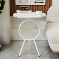 Nordischer Stil Kreatives Design Schiefer-Beistelltisch Sofa-Ecke Schlafzimmer Nachttisch Schmiedeeisen Kleiner Tisch