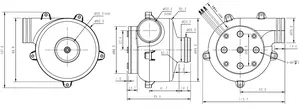 Blower udara tekanan tinggi, Blower mini BLDC 12V 92mm 120m 3/h disesuaikan untuk lapangan industri