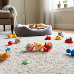 Jouet pour chat Yommy Fruit, peluche interactive de 5 cm pour chats - Product Image 2