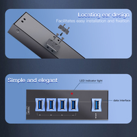 Industrial USB 3,0 Hub 4 puertos con conectores bloqueables, 5Gbps SuperSpeed Hub para Windows/Mac/Linux