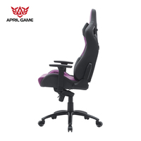 Mobilier de bureau 3D accoudoir violet Pc haut de gamme grenouille mécanisme chaise de jeu en cuir avec oreiller en velours et oreiller lombaire