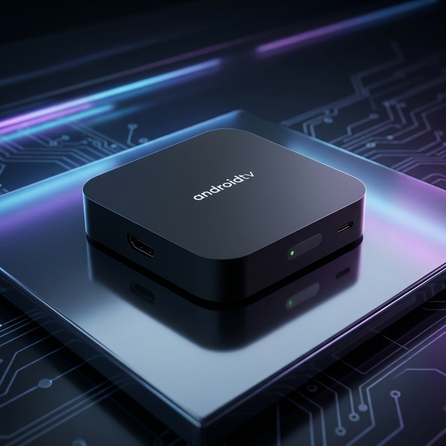 4K HDR Quad Core Android 9.0 for 2026 Android TV Box with BT Voice Control Remote 2GB+64GB WIFI5