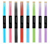 Colorful Maple Wood Drumsticks Durable Wooden for Musical Instrument Accessories Made in Shanghai