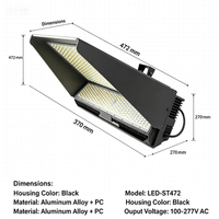 Projecteurs LED ultra-minces SMD AC pour terrains de pickleball, lumière spot et large, lumière du jour 5000K, 300W, 240W, 200W, IP66, pour stades et badminton