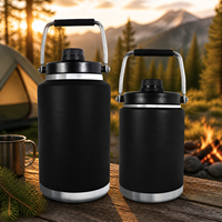 Growler à bière OEM 192 oz (un gallon) 128 oz, bouteille isotherme portable pour camping en extérieur, grande bouteille d'un gallon, d'un demi-gallon