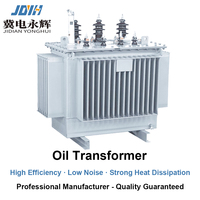 Transformateur de puissance immergé dans l'huile de 100 kVA à 2500 kVA, transformateur de distribution