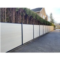 Fabricant de clôtures de jardin en WPC écologique avec cadre en aluminium de 6 pieds, personnalisées ODM OEM de haute qualité