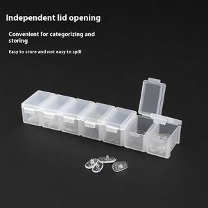 <span class=keywords><strong>Cloison</strong></span> amovible multifonctionnelle Boîte <span class=keywords><strong>de</strong></span> rangement d'accessoires carrée en plastique à dix grilles Coussin <span class=keywords><strong>de</strong></span> <span class=keywords><strong>nez</strong></span> vide Présentoirs <span class=keywords><strong>de</strong></span> lunettes - Product Image 2