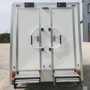 Baño Móvil Confortable de 2 Estaciones para Eventos al Aire Libre, Remolque de Baños Portátiles 2025 - Product Image 4