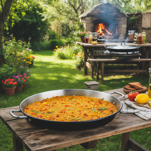 Paellera Chef de Aluminio de 28 cm, Sartén Redonda para Paella, para Cocinar al Aire Libre - Product Image 3