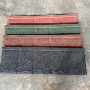 Tuile de <span class=keywords><strong>toiture</strong></span> en métal revêtue de pierre de type <span class=keywords><strong>ardoise</strong></span> naturelle, tôle de <span class=keywords><strong>toiture</strong></span> en acier zingué-aluminium 0,45 mm, bardeaux antirouille pour <span class=keywords><strong>toiture</strong></span> de villa de luxe - Product Image 3
