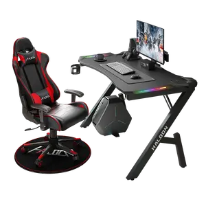 Spieltische und Stühle mit RGB-LED-Beleuchtung für Home-Office-Gaming-Computer