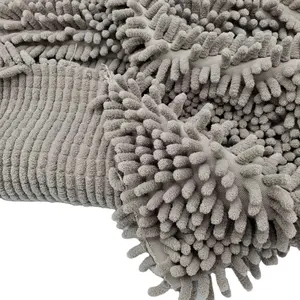 Microfiber twist-pile fabric