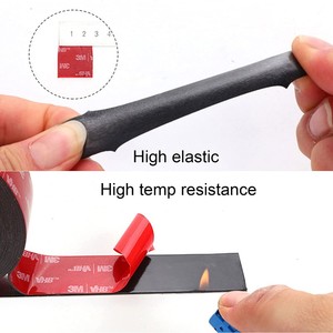 Băng keo hai mặt màu đen, mút mềm, băng keo xốp acrylic <span class=keywords><strong>3M</strong></span> VHB 5930 màu đen, độ dày 30.0 Mil dùng cho các ứng dụng hàng ngày - Product Image 2