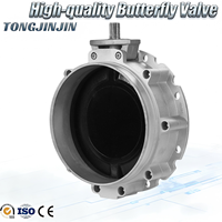Vanne papillon en fonte V1FS250SN 250 mm avec actionneur pneumatique, performance stable pour l'extraction de poussières industrielles et les silos