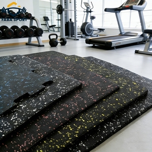 Tapetes de Gimnasio de Caucho EPDM, Piso de Caucho Encastrable, Tapete de Caucho Antideslizante, Ignífugo e Impermeable con Puntos para Gimnasio, Jardín y <span class=keywords><strong>Parque</strong></span> - Product Image 6