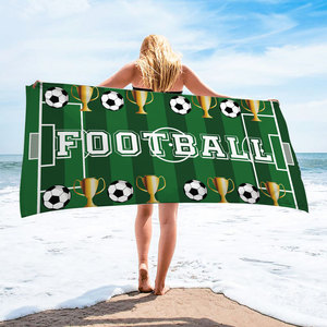 Serviette <span class=keywords><strong>de</strong></span> plage en microfibre commémorative football 2026, sans sable, séchage rapide, imprimé football, serviettes <span class=keywords><strong>de</strong></span> sport, vente en gros - Product Image 5