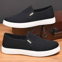 Nouvelles chaussures de skate pour hommes d'âge moyen et âgés, en toile, légères, confortables, respirantes, en coton, décontractées, tendance, chaussures de papa