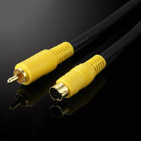 Câble de connexion vidéo RCA en cuivre pur vers S-Video 4 broches pour carte graphique, câble d'échographie couleur à ultrasons B, ligne de raccordement
