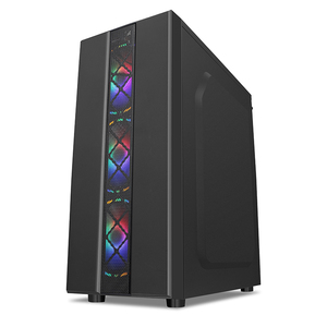 La última <span class=keywords><strong>caja</strong></span> de juegos de alta calidad Rgb Fan Computer Box:320-2 con malla metálica negra y ventilador RGB <span class=keywords><strong>ATX</strong></span> Mid Tower & Audio, USB - Product Image 3