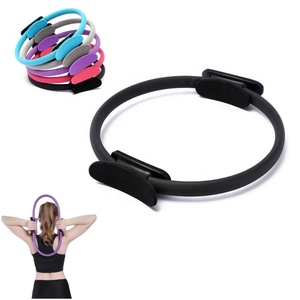 Anillo de <span class=keywords><strong>Pilates</strong></span> de <span class=keywords><strong>Material</strong></span> EVA al por mayor, equipo de ejercicio de círculo mágico con doble asa para entrenamiento físico en casa, accesorios de Yoga - Product Image 1