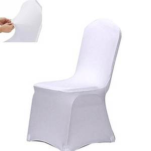 50Pcs Polyester Stretch <strong>Chair</strong> Slipcover White Partybanquet Spandex Wedding <strong>Chair</strong> <strong>Covers</strong> for Events - Product Image 1