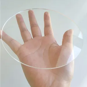Círculo de disco redondo de plexiglás, acrílico transparente, personalizado, de diferente tamaño