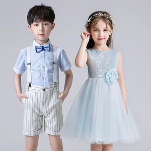 Tenues de spectacle pour chœur d'enfants, robes roses pour concours de poésie et spectacle de danse pour écoles primaires, collèges et maternelles - Product Image 3