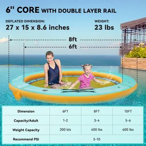 Hamac gonflable flottant avec filet pour la détente, le bronzage, le repos et les activités aquatiques adaptées aux <span class=keywords><strong>animaux</strong></span> de compagnie - Product Image 3