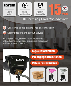 Mobilier de salon d'hôpital professionnel équipement de coiffure évier de shampooing portable avec roues 2 seaux <span class=keywords><strong>lavabo</strong></span> de coiffure - Product Image 5