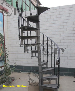 <span class=keywords><strong>Escalier</strong></span> en colimaçon en métal d'occasion de style victorien antique pour l'extérieur, dimensions - Product Image 5