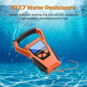 Báscula Colgante Electrónica J&R Naranja de Alta Precisión, Resistente, 50 kg, con Pantalla LCD Retroiluminada, Regla Integrada y Cinta Métrica Retráctil de Acero - Product Image 3