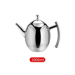 Silver Bead Pot 201 Stainless Steel Boiling Kettle 1.5L/1L Tea Pot Flat Bottom Water Kettle Coffee Pot Support Customization