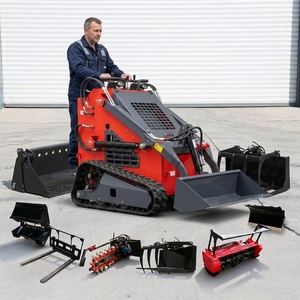 Mini-chargeuse compacte sur chenilles EPA Euro 5 avec plusieurs accessoires : tarière, <span class=keywords><strong>tondeuse</strong></span> - Product Image 1