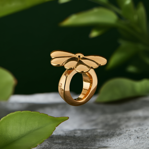 Fashion <b>Rings</b> PVD Gold Plated 316L Stainless Steel Sustainable Resistant Design - Product Image 3