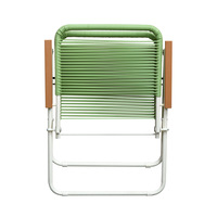 Chaise de plage pliable portable pour la pêche et le camping, cadre en métal renforcé épaissi, capacité de charge de 150,00 kg, mobilier d'extérieur