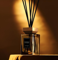 Bouteille diffuseur en verre de 500 ml en gros, sans flamme, pour aromathérapie, parfum sans alcool, sans plomb, huile essentielle, parfum d'ambiance pour la maison