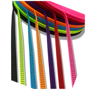 Noir Doux Haute Visible <span class=keywords><strong>2</strong></span>.2CM Double Face Réfléchissant Fournitures Pour Animaux De Compagnie Ruban En Nylon Enveloppé De Bord Sangle Bande De Bordure Bande Sangle - Product Image 5