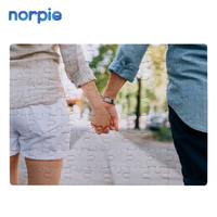 Casse-tête en carton A5 80pcs en papier personnalisé Puzzle vierge à sublimation