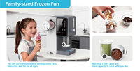 Machine à glace électrique domestique automatique 800W avec fonctions de minuterie, en plastique, multifonction 13-en-1 pour glaces molles maison