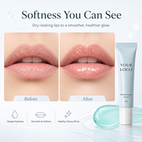 Huile à lèvres végane légère et non collante de haute qualité, marque privée, vente en gros, logo personnalisé, baume réparateur probiotique pour les lèvres 15ML