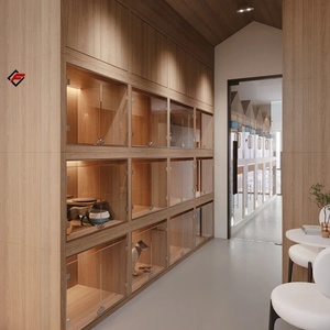 Éclairage LED moderne et tendance Meubles d'animalerie pour la décoration intérieure <span class=keywords><strong>Affichage</strong></span> de salle d'exposition d'embarquement pour animaux de compagnie Vitrines personnalisables pour animaux de compagnie - Product Image 4