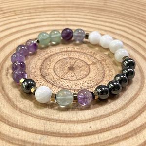 Pulsera Natural de Cuentas de Vidrio Coloridas con Piedra Antiestrés, de Primera Calidad, Lista para Venta al por Menor, con Garantía Comercial - Product Image 5